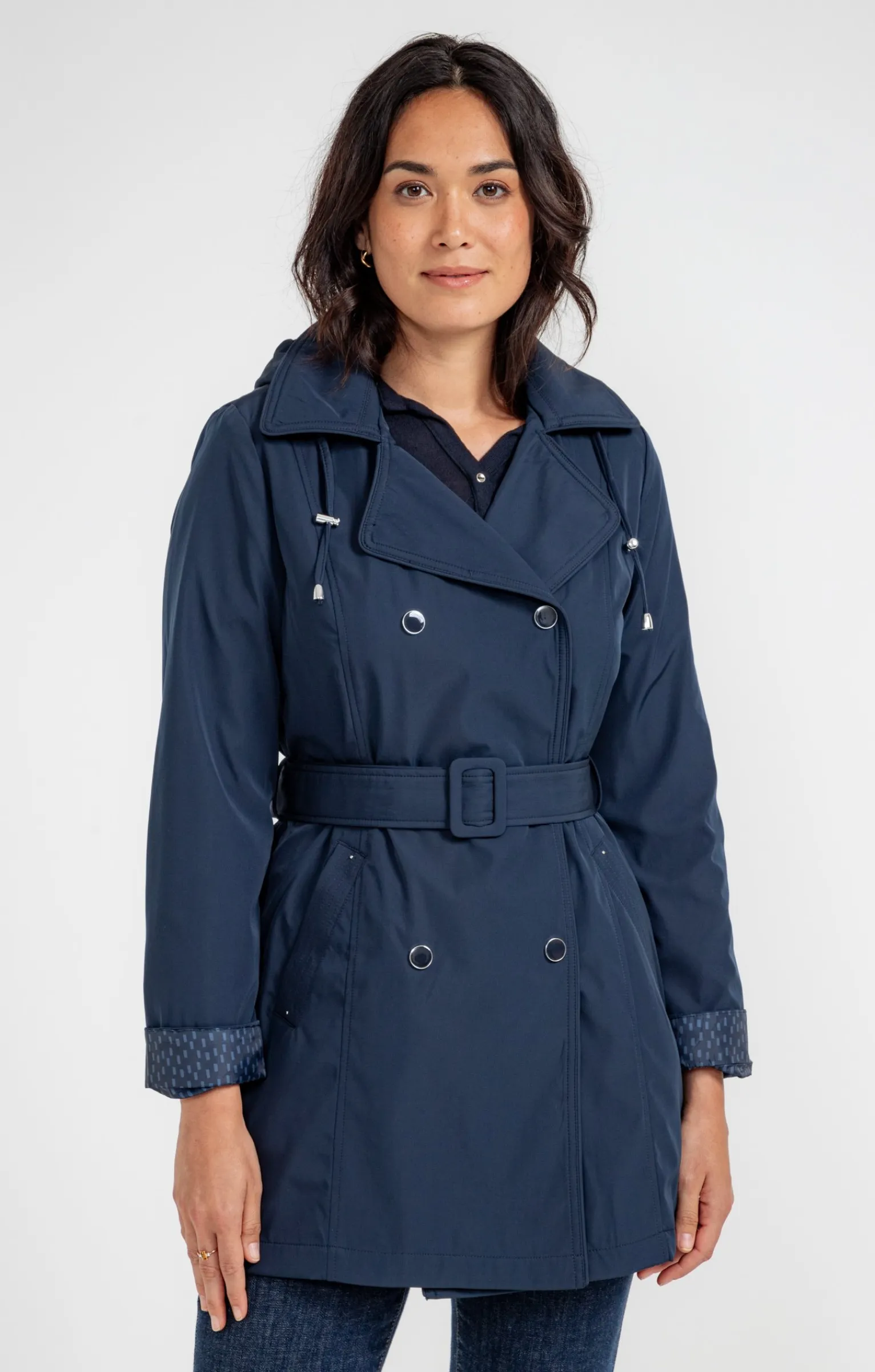 Impers & Parkas<Armand Thiery Trench avec double patte de boutonnage - Marine
