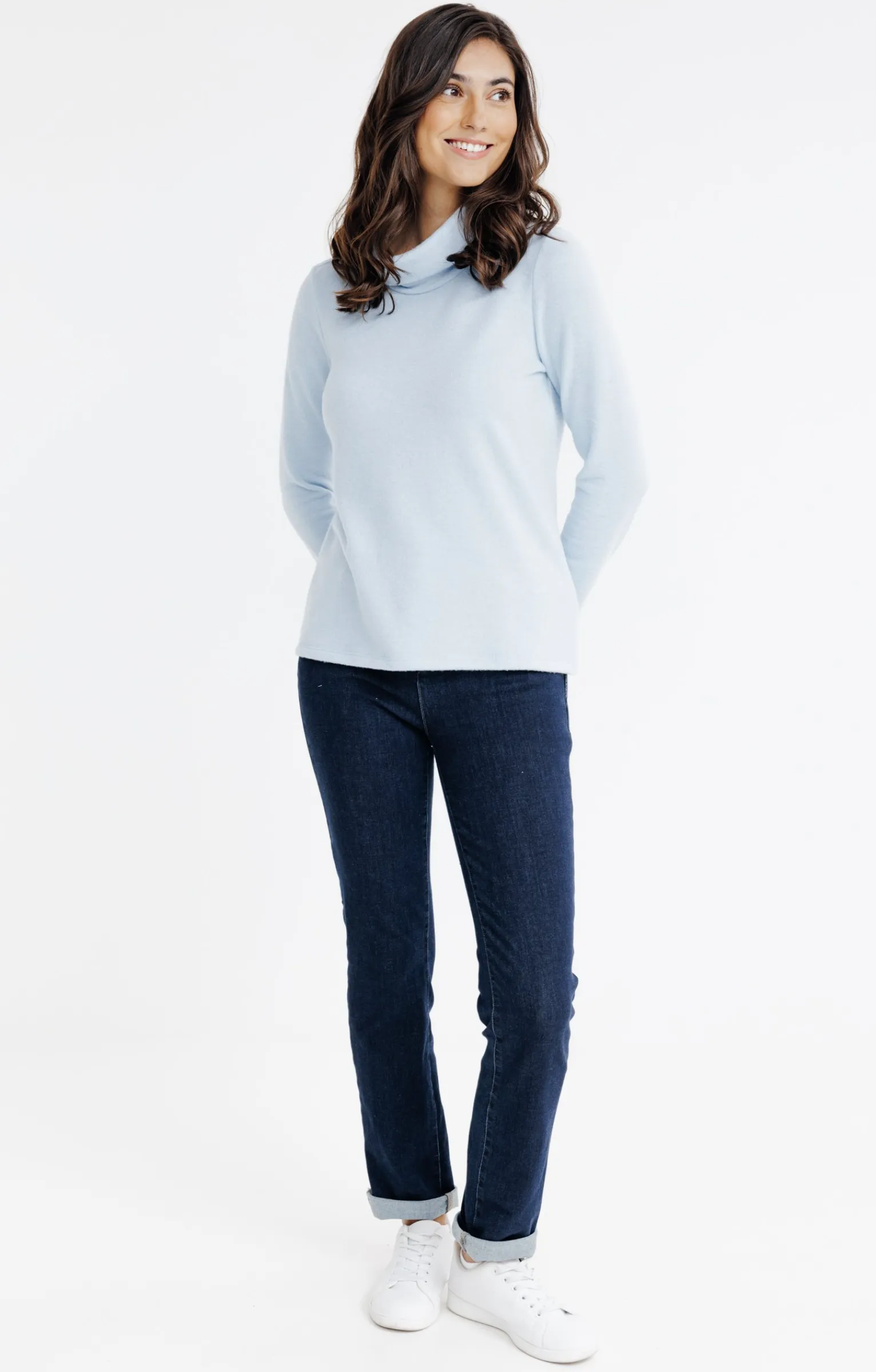Tee-shirts<Armand Thiery T-SHIRT COL BOULE - Bleuciel