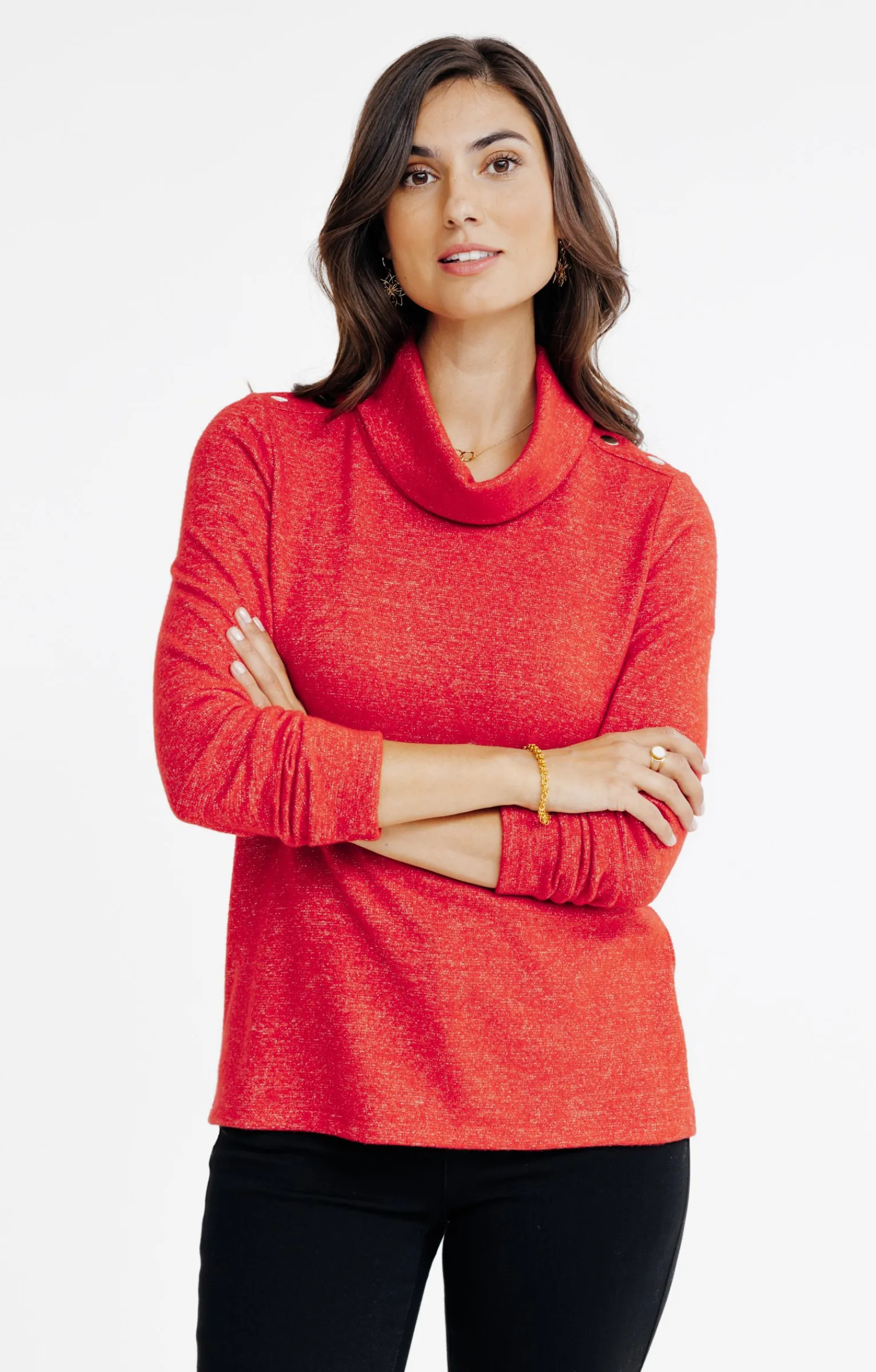 Tee-shirts<Armand Thiery T-SHIRT COL BOULE - Rouge