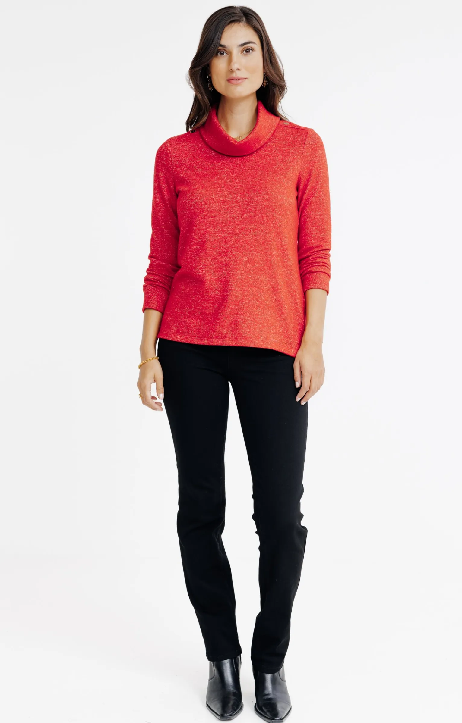 Tee-shirts<Armand Thiery T-SHIRT COL BOULE - Rouge