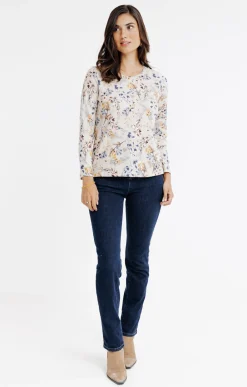 Tee-shirts<Armand Thiery T-SHIRT COL ROND MANCHES LONGUES - Beige