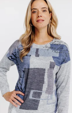 Tee-shirts<Armand Thiery T-SHIRT COL ROND MANCHES LONGUES - Grisclair