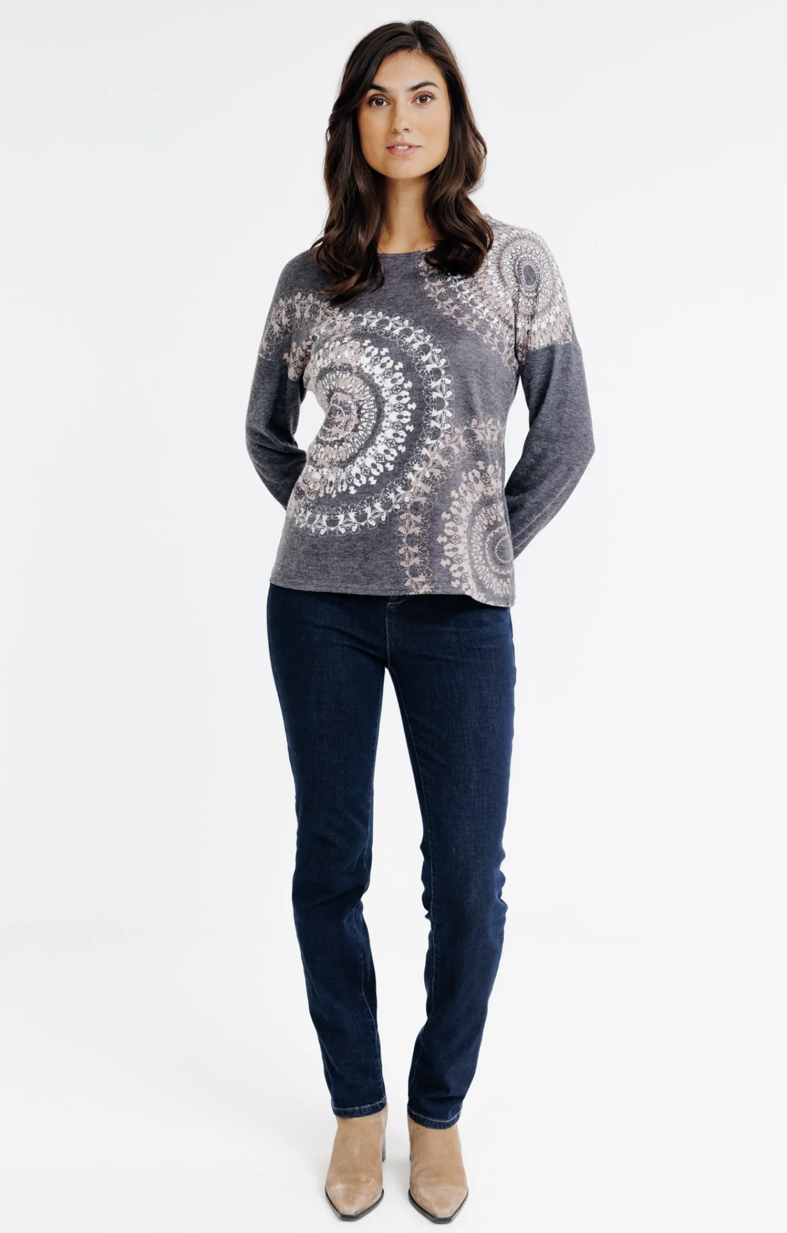 Tee-shirts<Armand Thiery T-SHIRT COL ROND MANCHES LONGUES - Noir