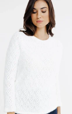 Tee-shirts<Armand Thiery T-SHIRT COL ROND MANCHES LONGUES - Écru