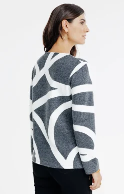 Tee-shirts<Armand Thiery T-SHIRT COL ROND MANCHES LONGUES - Anthracite