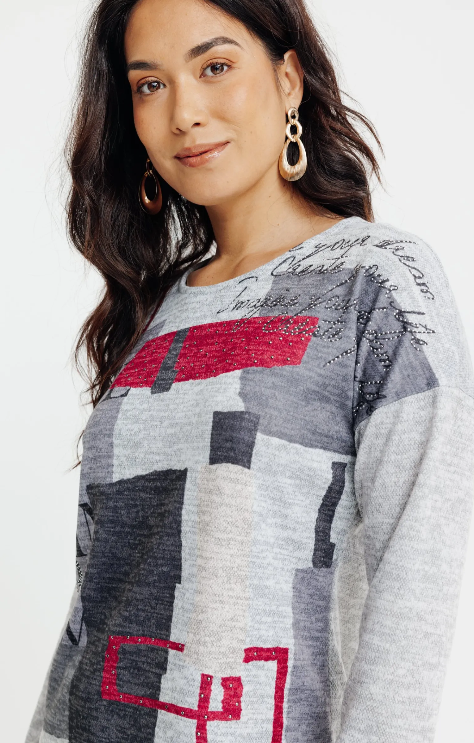 Tee-shirts<Armand Thiery T-SHIRT COL ROND MANCHES LONGUES - Rouge