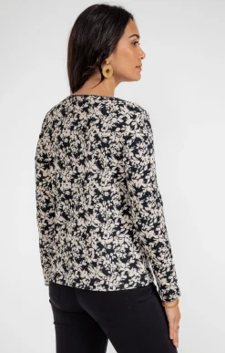 Tee-shirts<Armand Thiery T-SHIRT COL V GALON - Noir
