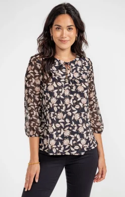 Tee-shirts<Armand Thiery T-SHIRT COL V MANCHES 3/4 - Noir