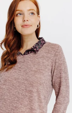Tee-shirts<Armand Thiery T-SHIRT 2EN1 MANCHES LONGUES - Rose