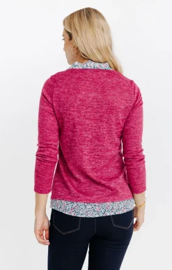 Tee-shirts<Armand Thiery T-SHIRT 2EN1 MANCHES LONGUES - Blush