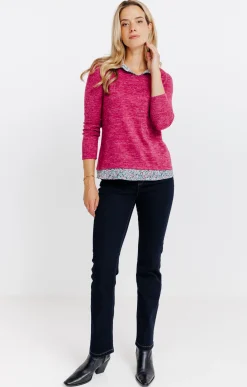 Tee-shirts<Armand Thiery T-SHIRT 2EN1 MANCHES LONGUES - Blush