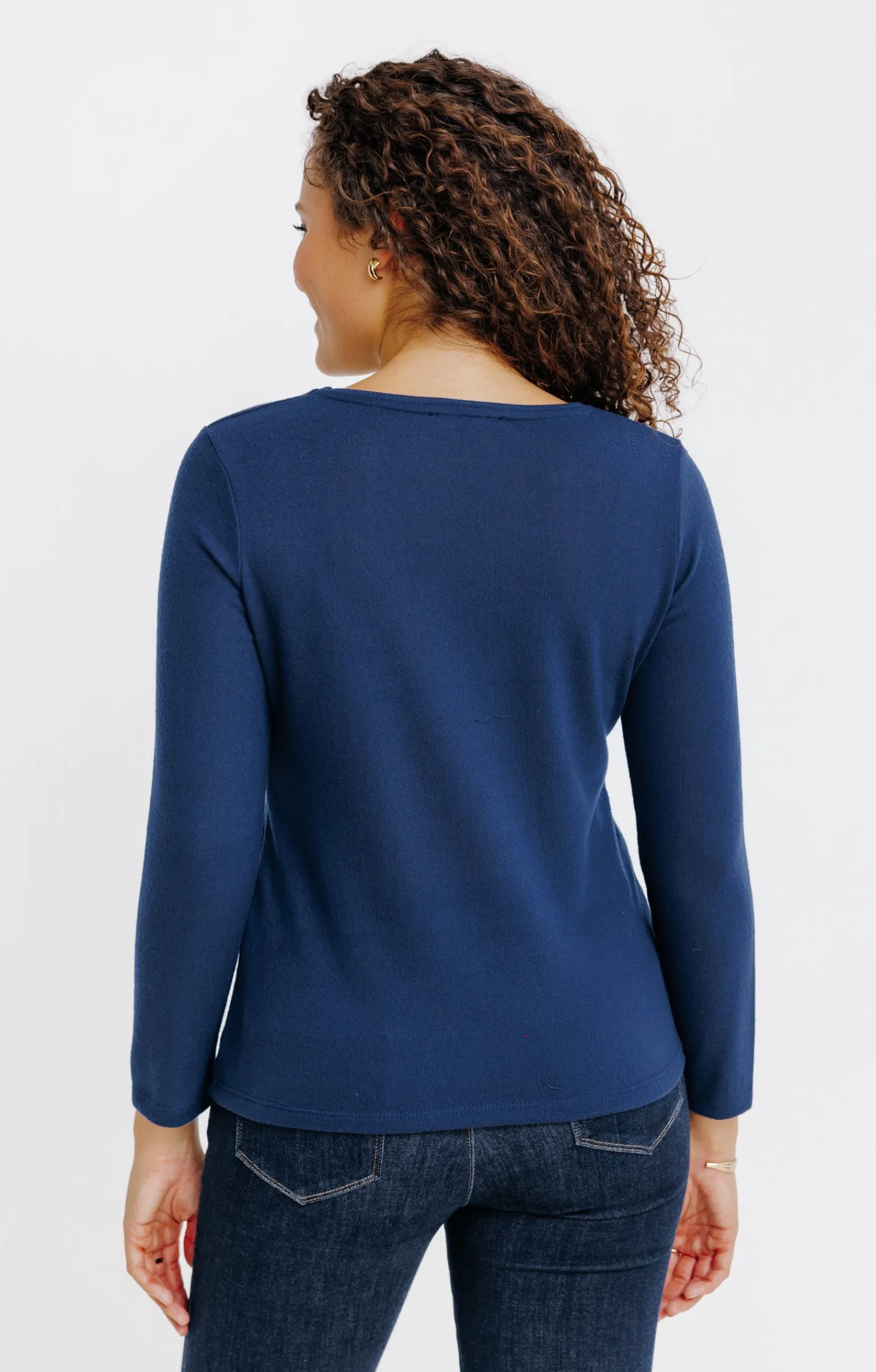 Tee-shirts<Armand Thiery T-SHIRT IMPRIME FETE COL ROND - Marine