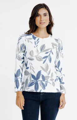 Tee-shirts<Armand Thiery T-SHIRT IMPRIME MANCHES LONGUES - Écru
