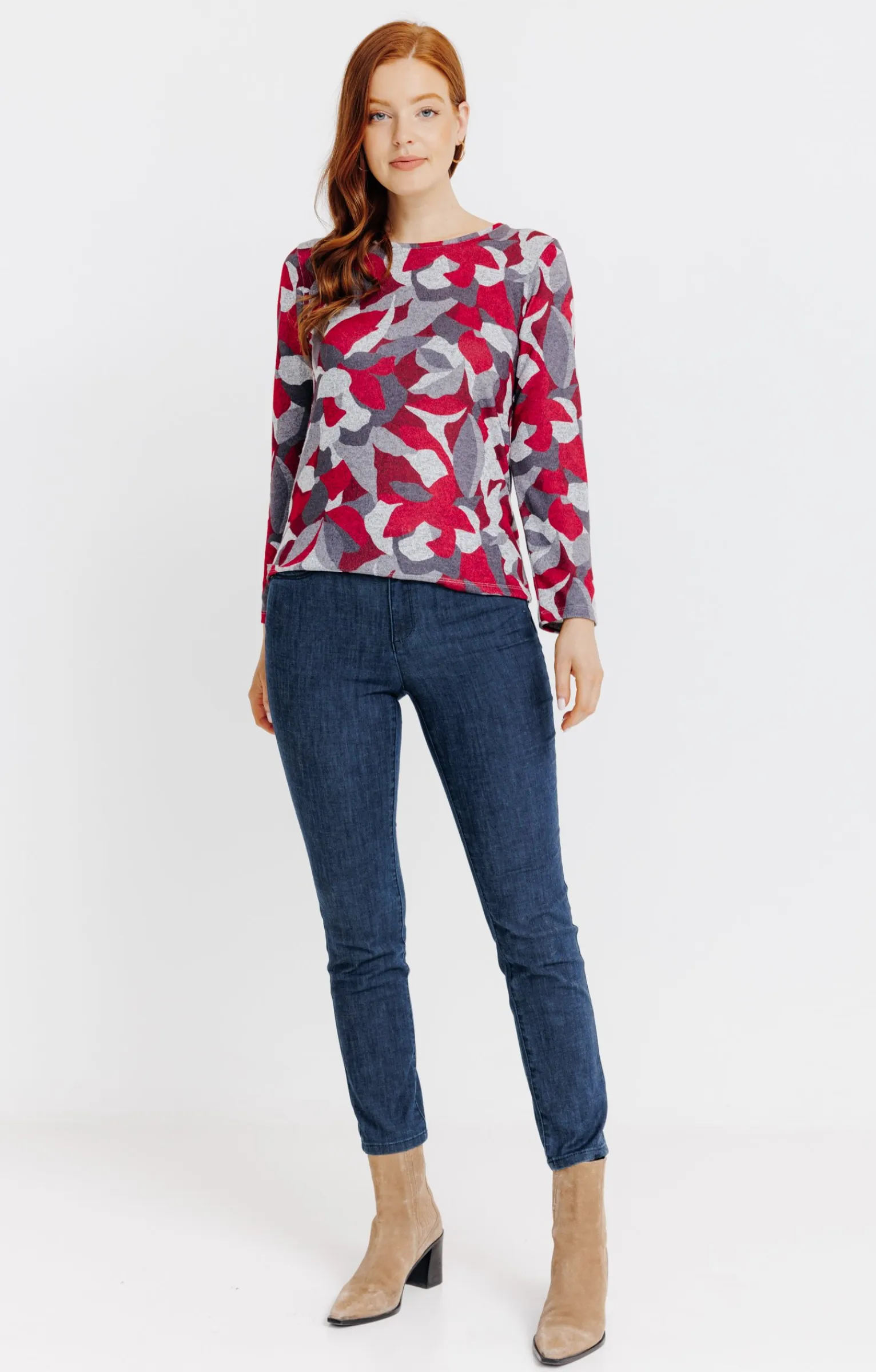 Tee-shirts<Armand Thiery T-SHIRT IMPRIME MANCHES LONGUES - Grisclair
