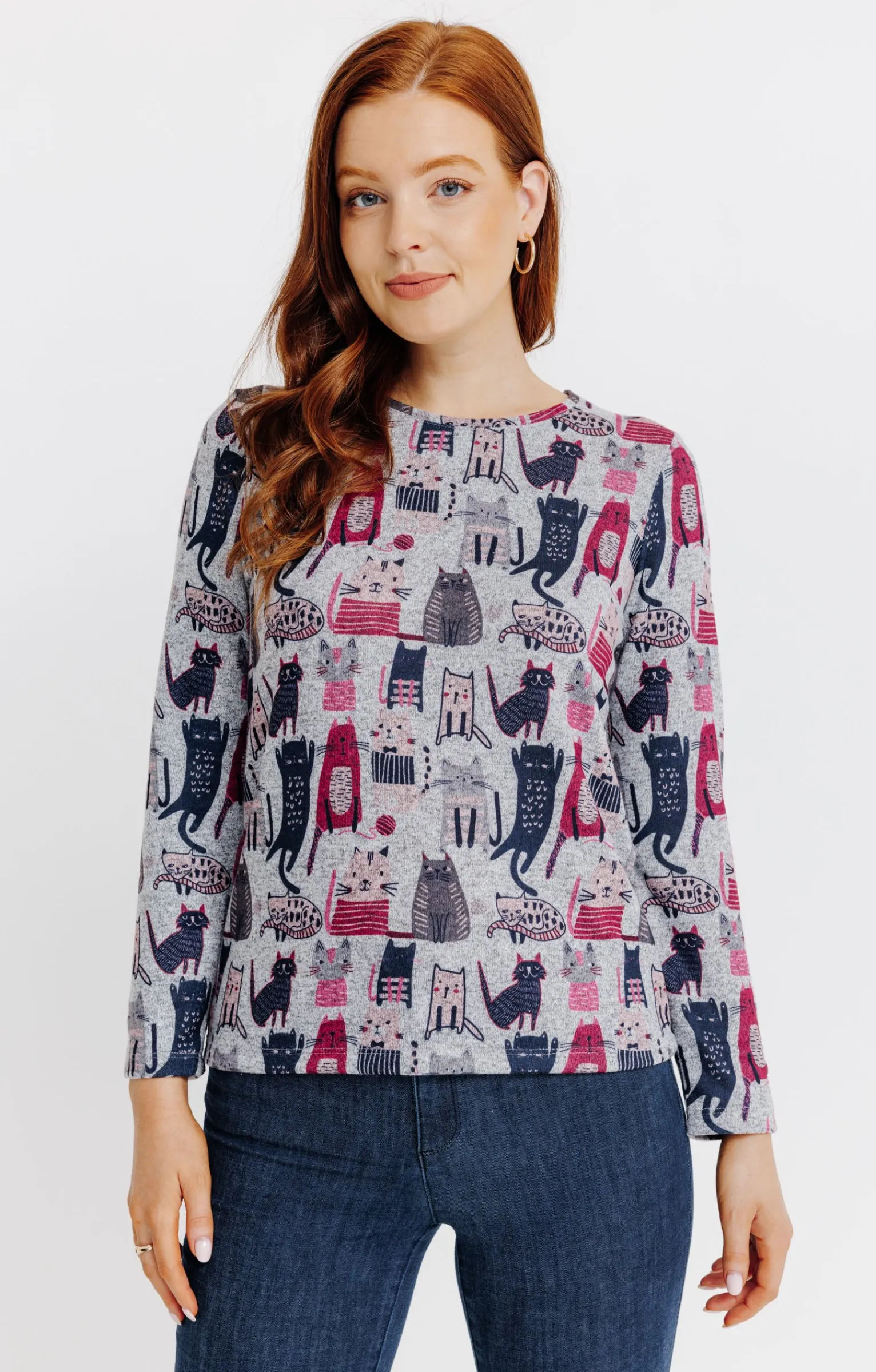 Tee-shirts<Armand Thiery T-SHIRT IMPRIME MANCHES LONGUES - Grisclair
