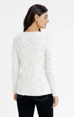 Tee-shirts<Armand Thiery T-SHIRT JACQUARD COL ROND - Beige