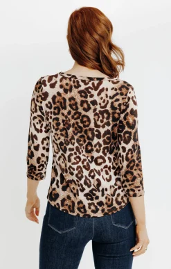 Tee-shirts<Armand Thiery T-SHIRT MANCHES 3/4 COL MAO - Écru