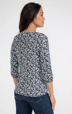 Tee-shirts<Armand Thiery T-SHIRT MANCHES 3/4 COL ROND - Noir
