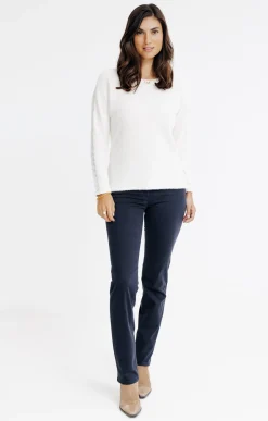 Tee-shirts<Armand Thiery T-SHIRT MANCHES LONGUES COL ROND - Beige