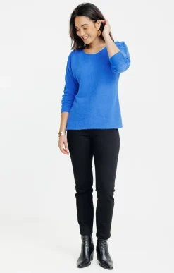 Tee-shirts<Armand Thiery T-SHIRT MANCHES LONGUES COL ROND - Bleudur