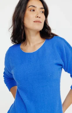 Tee-shirts<Armand Thiery T-SHIRT MANCHES LONGUES COL ROND - Bleudur