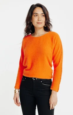 Tee-shirts<Armand Thiery T-SHIRT MANCHES LONGUES COL ROND - Mandarine