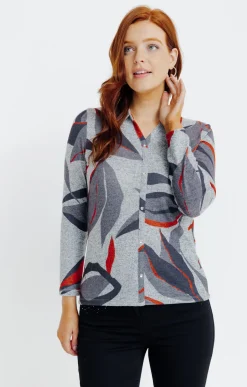 Tee-shirts<Armand Thiery T-SHIRT MANCHES LONGUES COL CHEMISE - Grismoyen