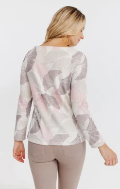 Tee-shirts<Armand Thiery T-SHIRT MANCHES LONGUES COL ROND - Taupe