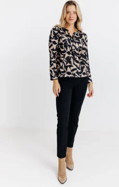 Tee-shirts<Armand Thiery T-SHIRT MANCHES LONGUES COL MAO - Noir