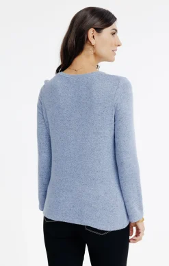 Tee-shirts<Armand Thiery T-SHIRT MANCHES LONGUES SEQUINS - Marine