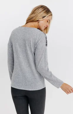 Tee-shirts<Armand Thiery T-SHIRT UNI MANCHES LONGUES - Grisclair