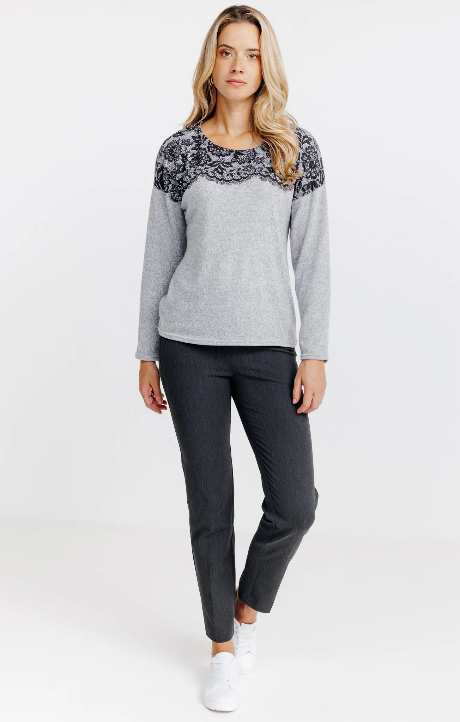 Tee-shirts<Armand Thiery T-SHIRT UNI MANCHES LONGUES - Grisclair