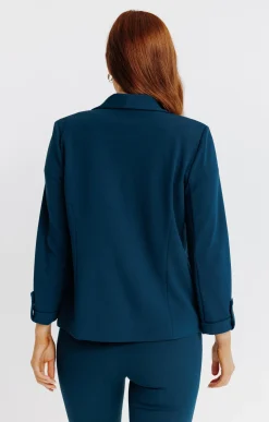 Vestes<Armand Thiery VESTE BLAZER AVEC COL CHÂLE - Pétrole