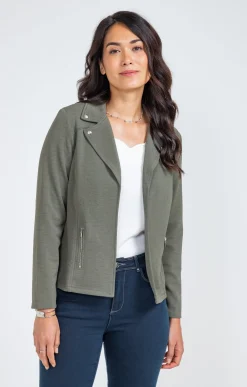 Vestes<Armand Thiery Veste col tailleur avec zips poches - Kaki