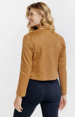 Vestes<Armand Thiery Veste suédine non doublée - Havane