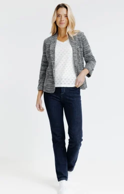 Vestes<Armand Thiery VESTE ZIPPEE COL CHÂLE - Noir