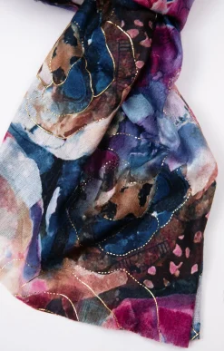 Accessoires<Armand Thiery VOILE CHAUD IMPRIME - Bleu