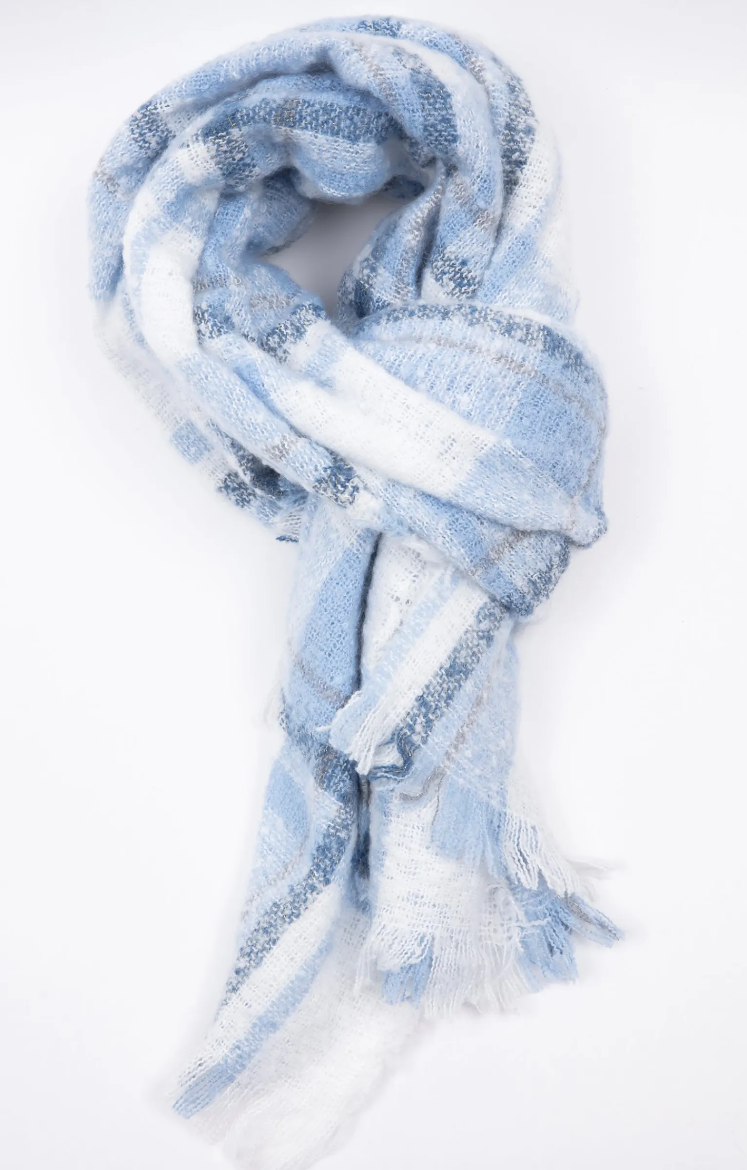 Accessoires<Armand Thiery VOILE JACQUARD CHAUD TISSE - Bleuciel